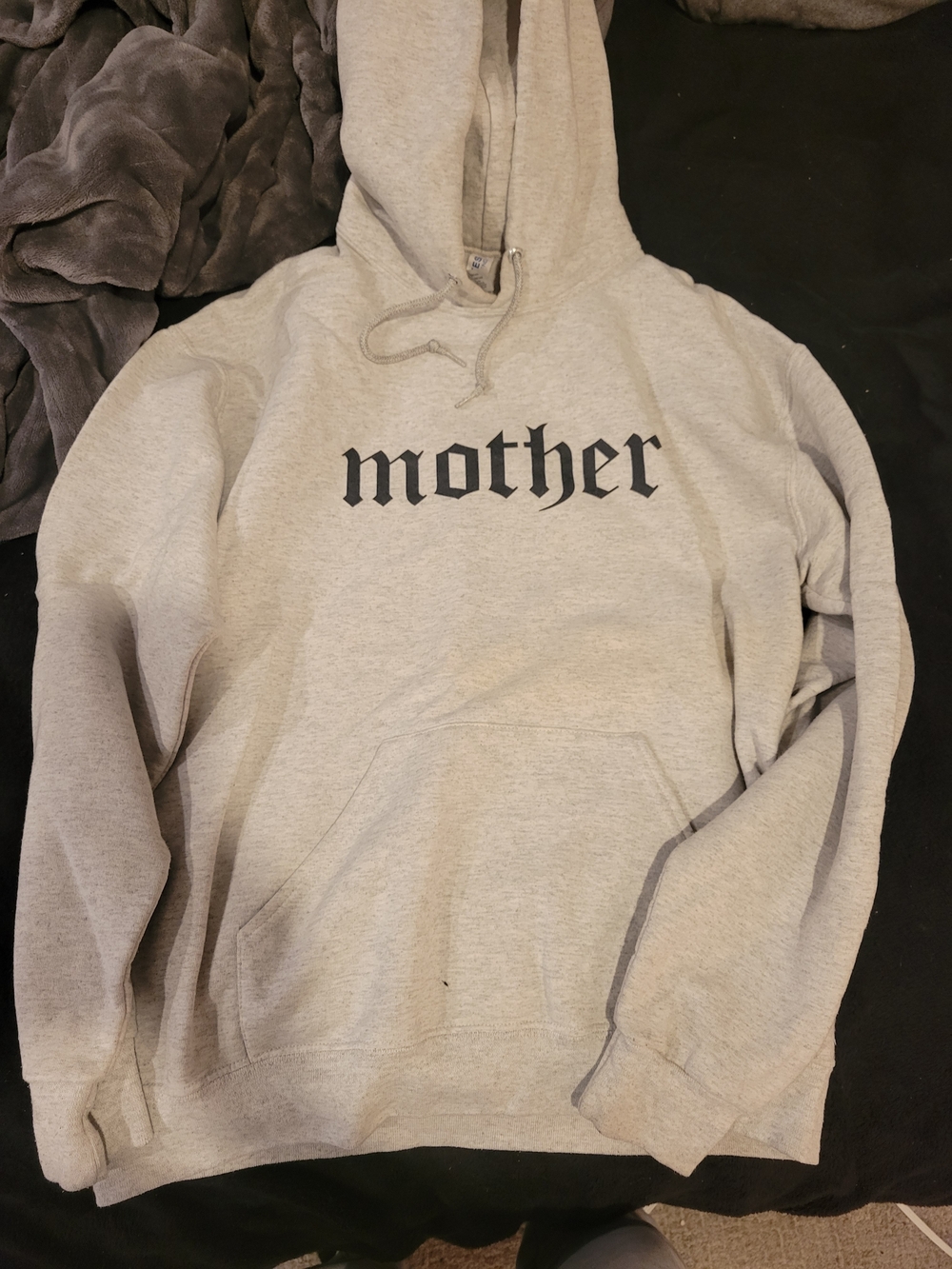 Mother Graphic Hoodie - Light Gray Men’s Pullover Sweater